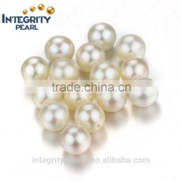 White loose pearls size 7-7.5mm round shape AA freshwater loose pearl