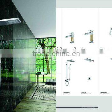 New Design Brass Bathroom Faucet Mixer Chrome and Gold Plating ACG1004 photo-4