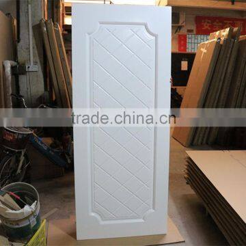 sapele solid wooden door with white color