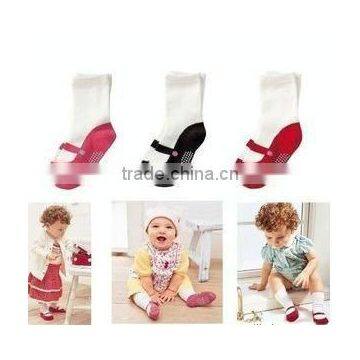 Outlet baby socks, new design danicing socks for kids