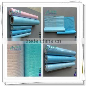 hefei supply Disposable bed sheet 18g paper+16g film