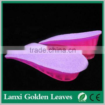 three layer Gel Cushion Insoles rubber track pad silicone gel shoes pad