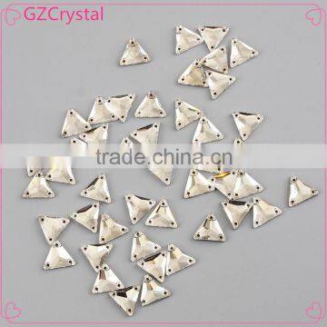 High quality fashion flat back sew on glass beads for wedding dress