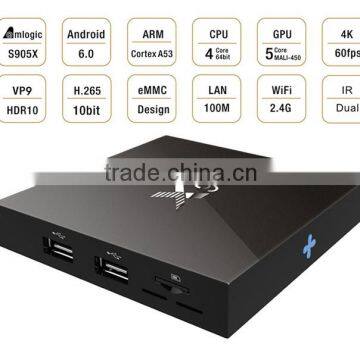 New Android 6.0 Marshmallow X96 Android TV Box Amlogic S905X 2G+16G 4K H.265 Smart Box Easy to Carry