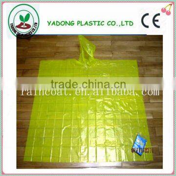 Hot selling promotional customer logo pe disposable rain poncho raincoat