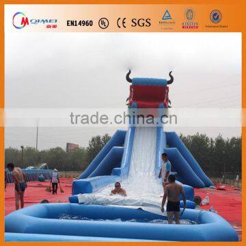 best selling kids pvc inflatable swimming pool with slide