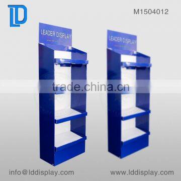 Peg Cardboard Floor Display,Cardboard Display With Hooks,Advertising Cardboard Countertop Stand