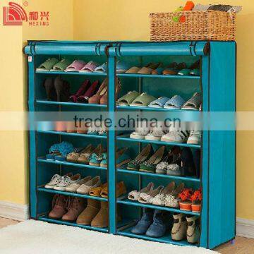 Double Row Large Shoe Rack with cover