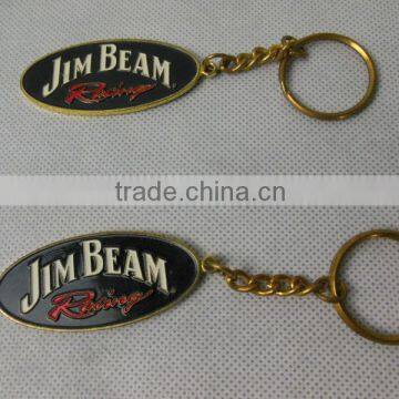 Promotional metal customized logo keyring