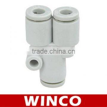 SMC Style Plastic Connector Union Y KQ2U