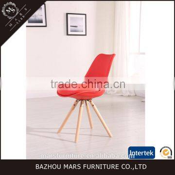 Cheap Plastic Furniture Design Wooden Leg Dinning Room Chair photo-5