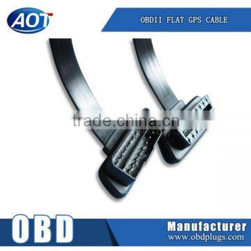 16P OBD2 male to female extension cable OBDii ribbon cable