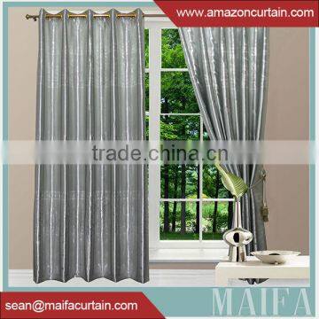 2016 newest curtain design100% polyester sheer raw silk fabric for curtains