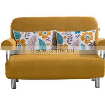 Cheap and Lovely Fabric Folded Sofa Cum Bed With Round Armrest photo-5