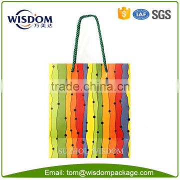 custom manufacturer high quality printed paper gift bag