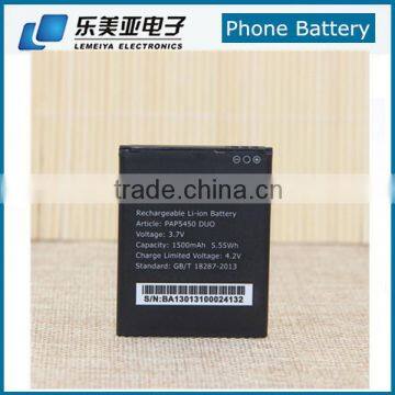 1500mah Li-ion Spice Mobile Battery for Prestigio MultiPhone PAP5450 DUO