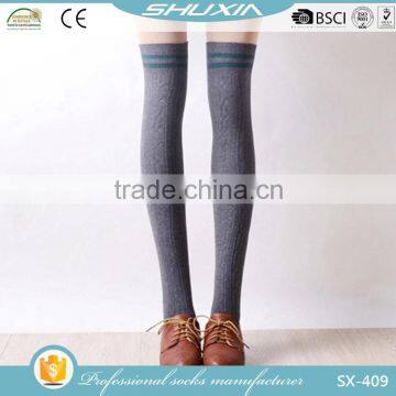 SX-409 Cheap Knee High Socks Young Woman Cute Teen Girl Cartoon Tube Socks Japanese Style Nylon and Silk Foot Sexy Stockings photo-5