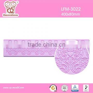 LFM-3022 eco-friendly silicone lace molds mats fondant mold