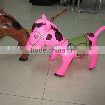 Custom logo printed New design inflatable horse toys for kids play