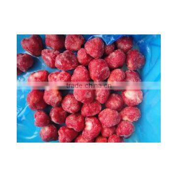 IQF strawberry, non calibrated, 2. class, without calyx, deep frozen