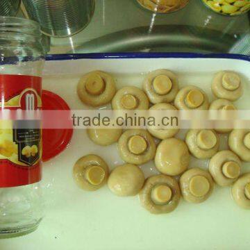 Canned Mushroom in Glass Jar