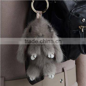 Wholesale korea styling false fox fur keychain