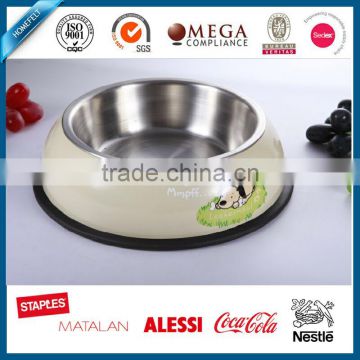 stainless steel pet bowl for food and water