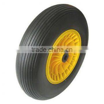 Flat Free PU Foam 16 inch pu foam wheel