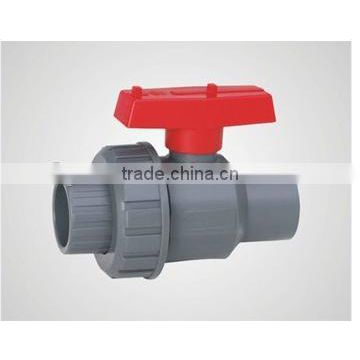 pvc single union ball valve for irrigation/plastic pipe fitting ball valve (20mm-63mm)with good price