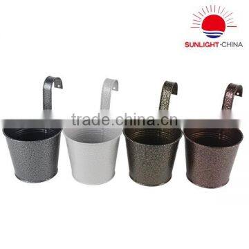 B143-M galvanized iron hanging flower pots