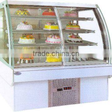 Curved glass Cake showcase European luxury front door cake cabinet glass front locking cabinet glass front display cabinet