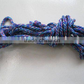 Color braided rope Material:PP,Cotton,Nylon,Polyester.