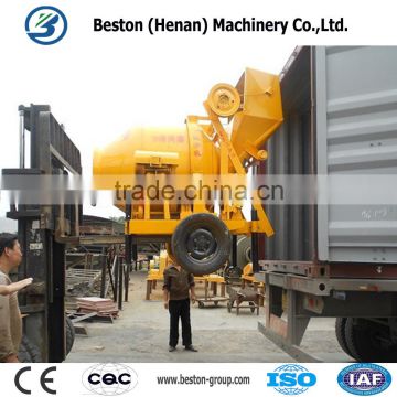 2016 best selling large capacity hopper concrete mixer price in China driven by diesel engine