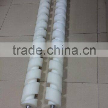 abrasion wear resistance wear strip under conveyor to guide rail in bottling plant,pe scraper blades on the road roller