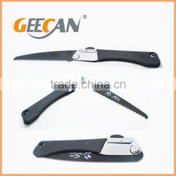 High carbon steel folding saw with plastic handle