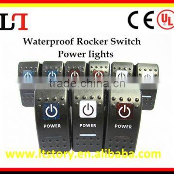 engraved waterproof Rocker Switch for car/motorcycle 12v/24v