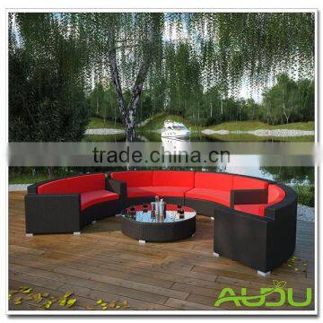 Audu Commercial Resin Oval Wicker Outdoor Lounge Furniture photo-2