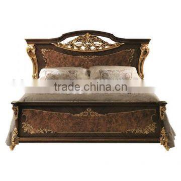 Solid Wood Golden Color Five Door Wardrobe/Luxury Italian Bedroom Furniture(MOQ=1 SET) photo-4