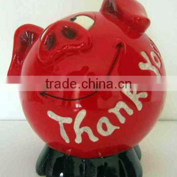 Artificial polyresin piggy coin box