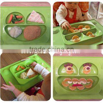 Silicome Suction Bowl Sectional Baby Plate/Placemat photo-6