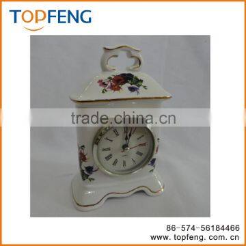 Vintage Table Clock/Porcelain Table Clock photo-2