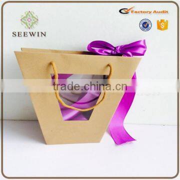 2017 New Design Craft Paper Flower Bag/ Craft Bag With Window for Flower photo-4