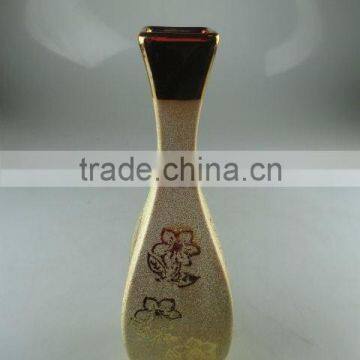 Stocklot golden ceramic vase for flower/decorate for wholesale