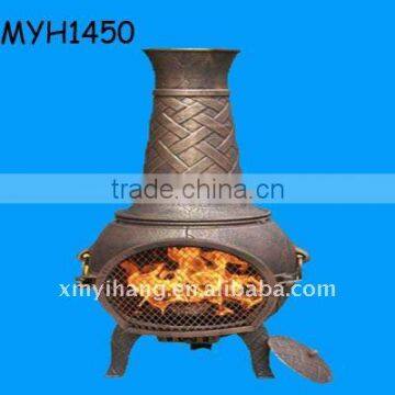 New popular terracotta chiminea basketweave garden stove