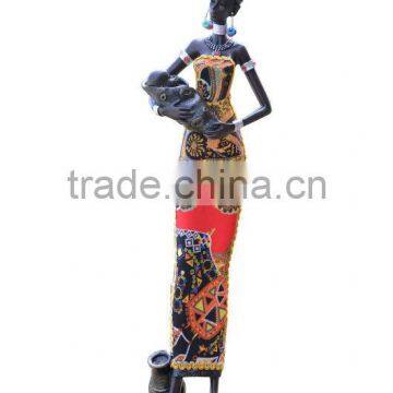 Home Decoration Resin With Fabric African Family Tourist Souvenir photo-6