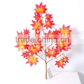 Market china artificial red maple leaves,fake leaves for sale