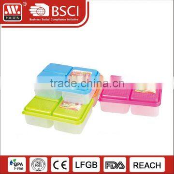 Custom Wholesale Decorative Printed Waterproof Dishwasher Safe Leakproof 1/2/3 Compartments Bento Lunch Boxes with dividers