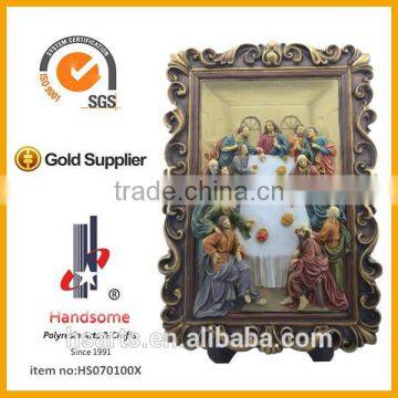 21 Inch Hot Sales New Design 3d Art Last Supper Carving Wall Hanging Decoration photo-5