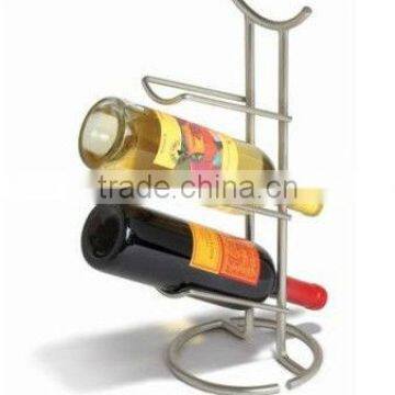 Euro 3-Bottle Metal Wire Mesh Wine Rack