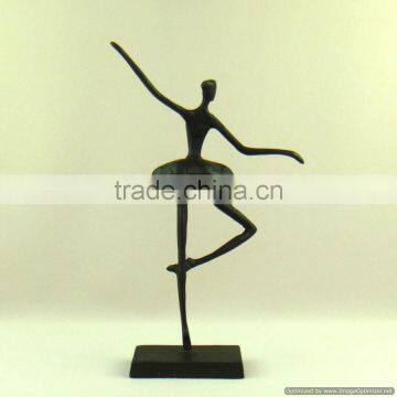 dancing metal lady statue